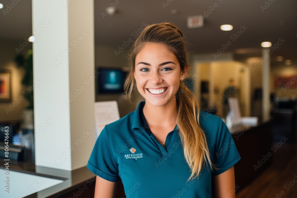 A Smiling Individual Proudly Standing Before the Newly Opened Downtown