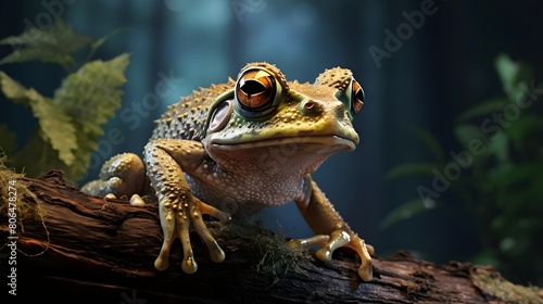 Nocturnal tree-dwelling frog, photo