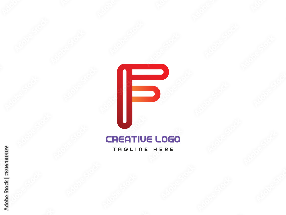 F letter logo design F letter logo design