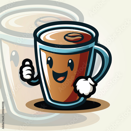 mascot logo coffee illustration 7