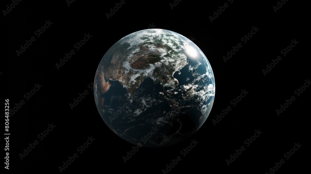 rendering of planet earth generative ai rendering of planet earth generative ai
