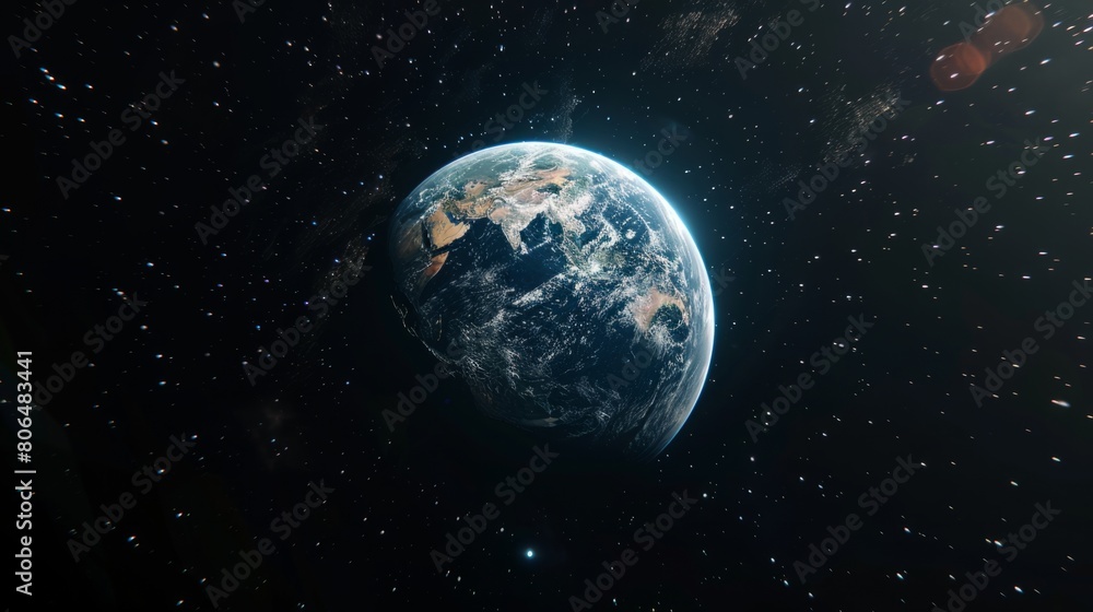 Fototapeta premium rendering of planet earth generative ai