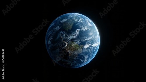 rendering of planet earth generative ai © Francheska
