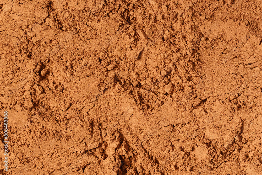 Abstract brown background made of powder