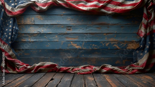 United States Flags framing on barnwood - patriotic - America - Stars and Stripes - rustic 