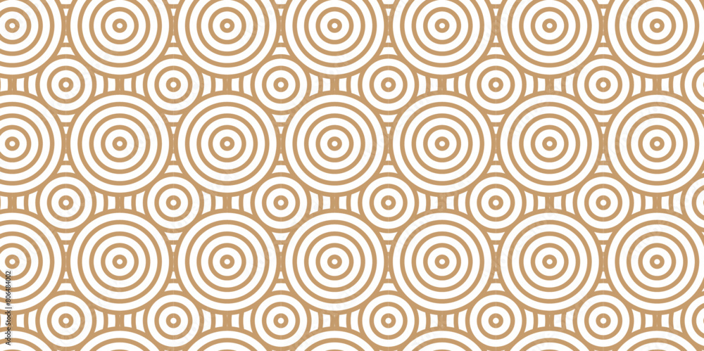 Overlapping Pattern Minimal diamond geometric waves spiral and abstract circle wave line. brown color seamless tile stripe geometric create retro square line backdrop pattern background. Overlapping Pattern Minimal diamond geometric waves spiral and abstract circle wave line. brown color seamless tile stripe geometric create retro square line backdrop pattern background.