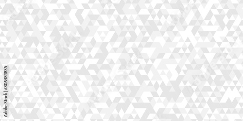  Vector geometric seamless technology gray and white triangle background. Abstract digital grid light pattern white Polygon Mosaic triangle Background, business and corporate background.