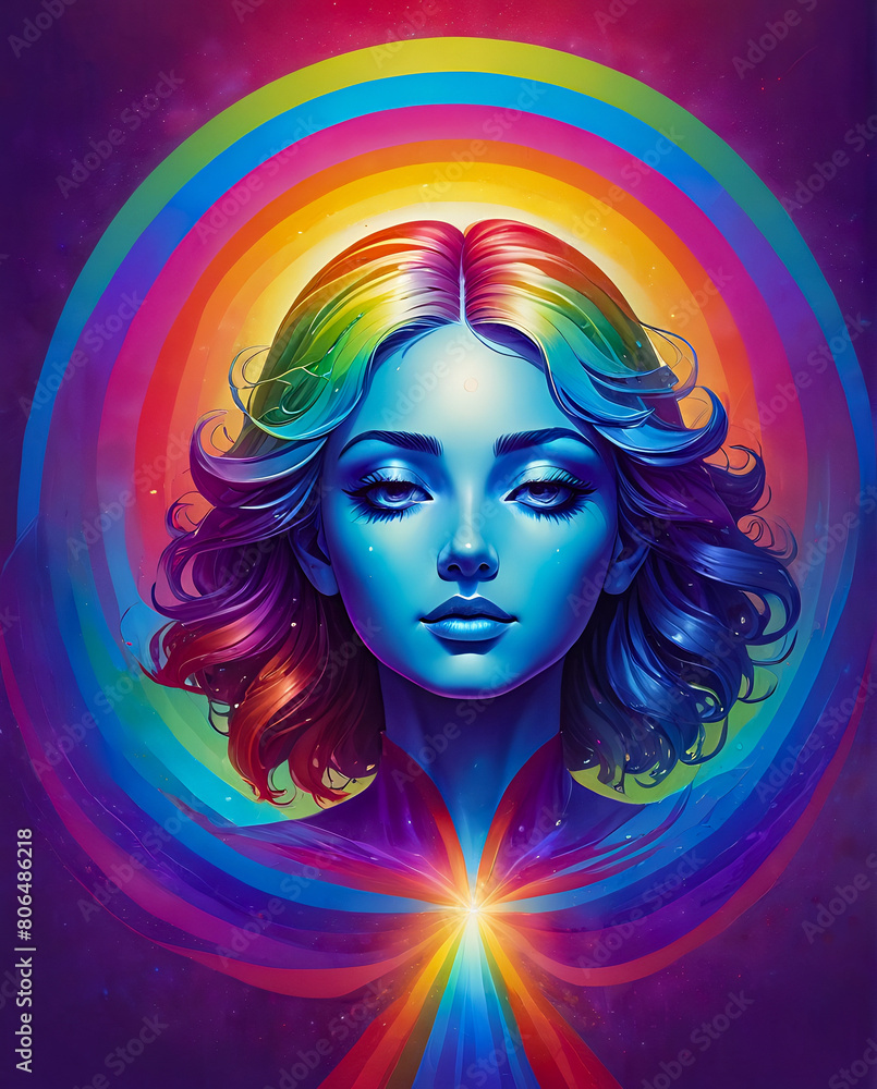 rainbow image, abstract background rainbow image, abstract background