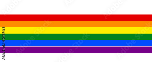 Inclusive Pride Background with Progression Pride Flag Colours. Rainbow Stripes Wallpaper in Gay Pride Colours. banner, cover, poster, flyer, brochure, website, card, backdrop. vector illustration