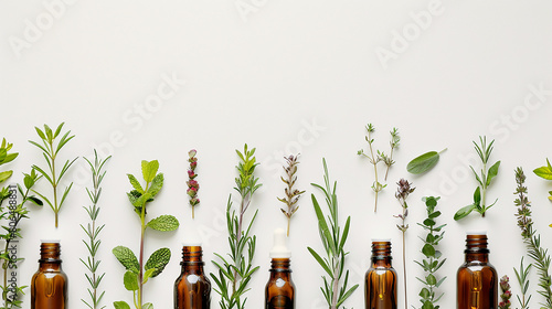 essential oil on the bottles