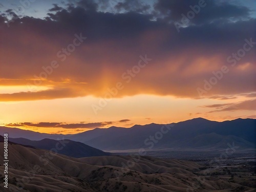 sunset over the mountains © birdmanphoto