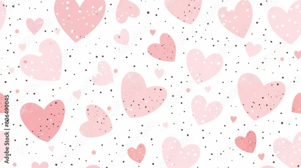 pink pattern with big and small hearts generative ai pink pattern with big and small hearts generative ai