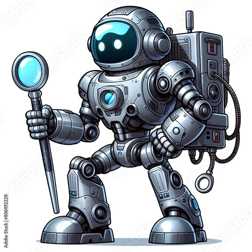 Silver Robot Explorer