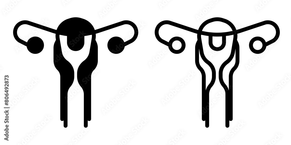 vagina icon, sign, or symbol in glyph and line style isolated on transparent background. Vector illustration vagina icon, sign, or symbol in glyph and line style isolated on transparent background. Vector illustration