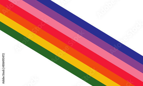Bright rainbow color background, stripes line. Vector illustration