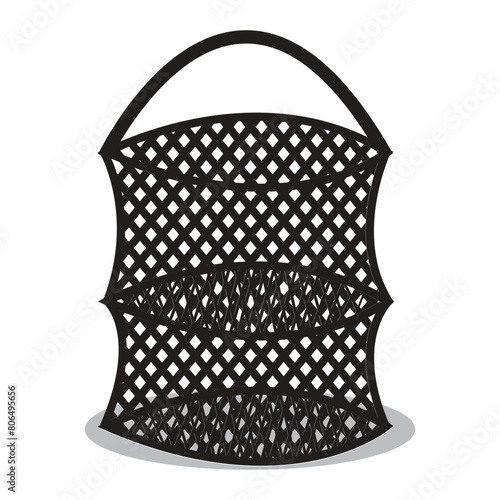 fishing net icon vector illustration template design
