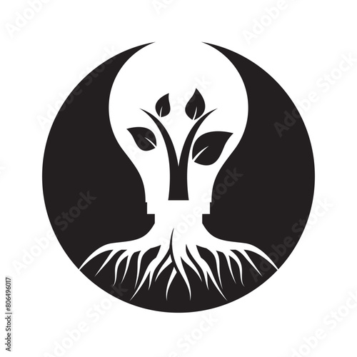 environmentally friendly electricity supply logo design