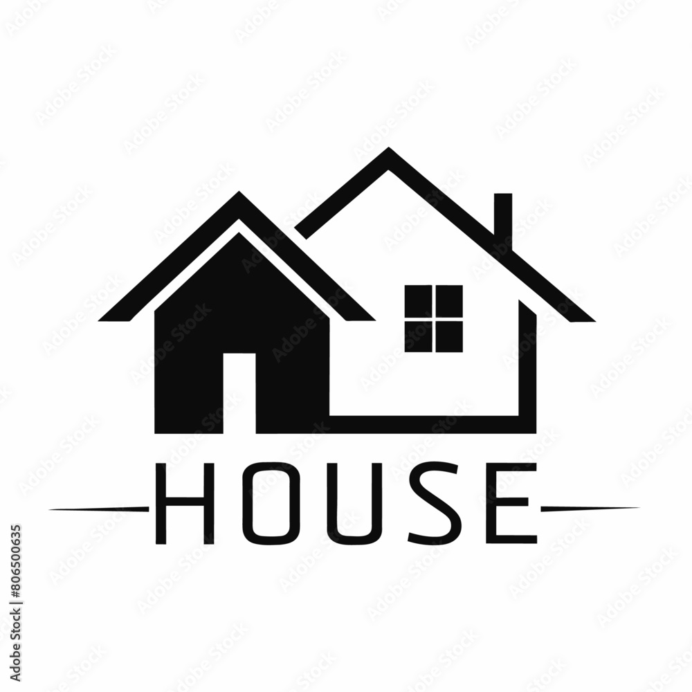 Modern House logo vector art illustration (26)