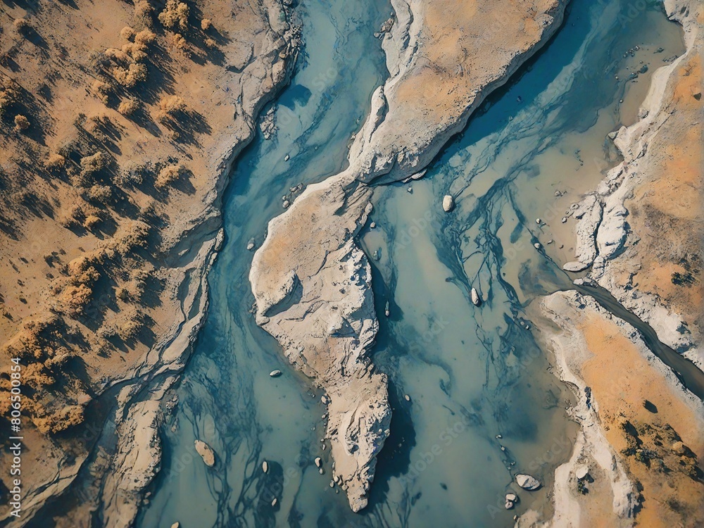 Naklejka premium blue texture
