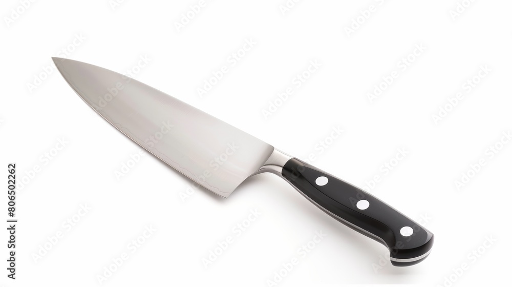 Chef's knife on a pure white background. Chef's knife on a pure white background.