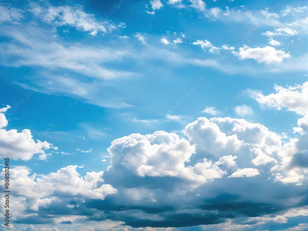 Obraz premium blue sky with clouds
