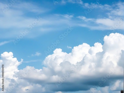 blue sky with clouds