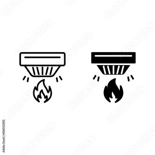 Detector icon. sign for mobile concept and web design color editable