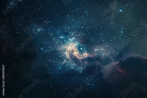 Explore the universe in 4K realism, capturing aweinspiring beauty and grandeur of star clusters photo