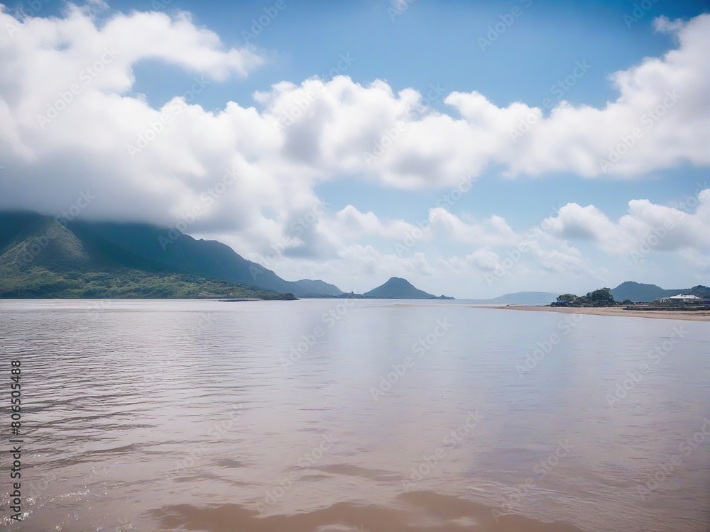 lake and mountains