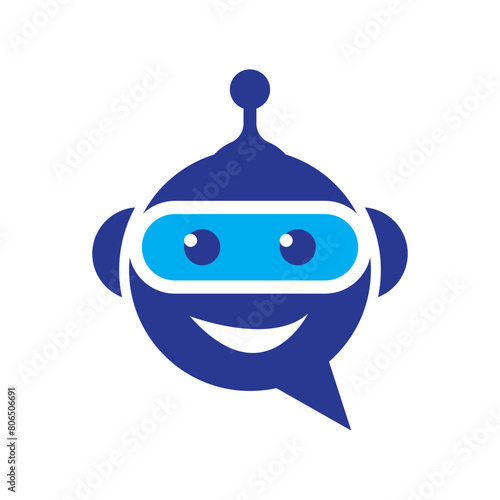 modern robot service logo design