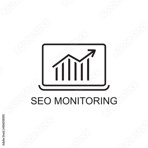 seo monitoring icon , web icon