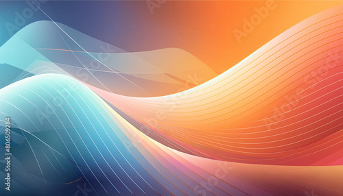 Dynamic Digital Business Presentations of Abstract Light and Shadow Patterns