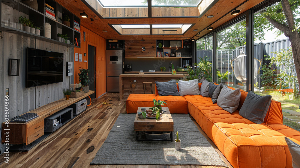 Naklejka premium interior of a restaurant