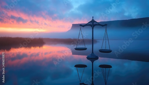 The scales of justice are a symbol of the impartiality and fairness of the legal system photo