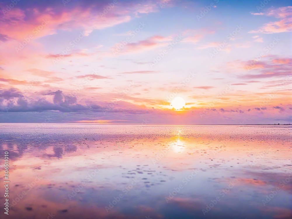 Fototapeta premium sunset over the sea