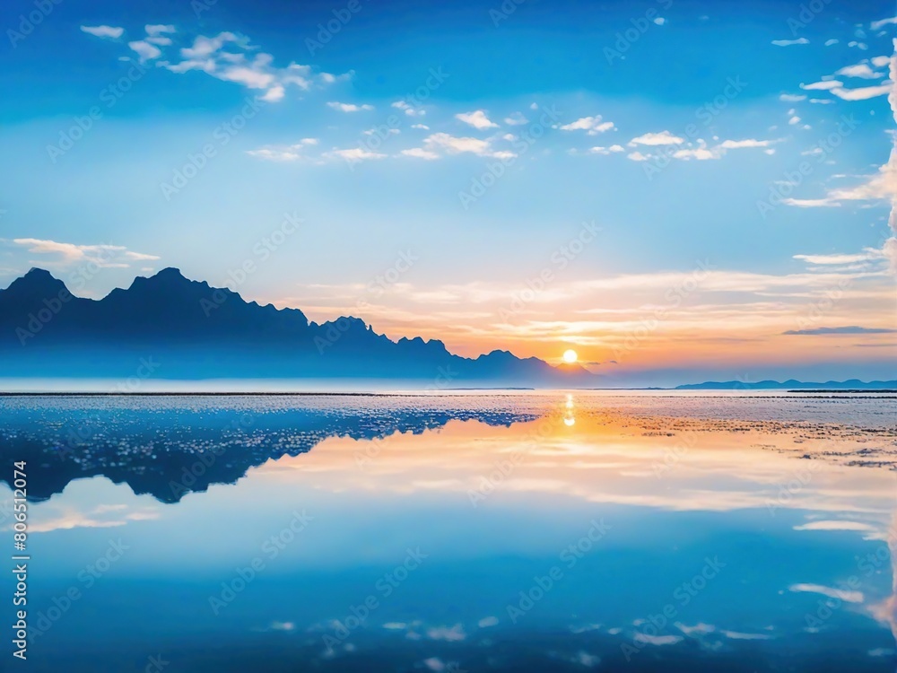 Fototapeta premium sunset over the sea