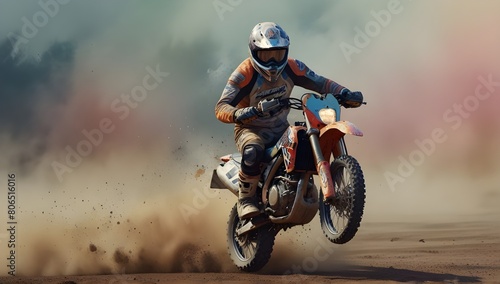 pastel watercolor pictures motocross motorcycle 
