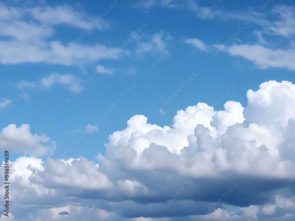 Obraz premium blue sky with clouds