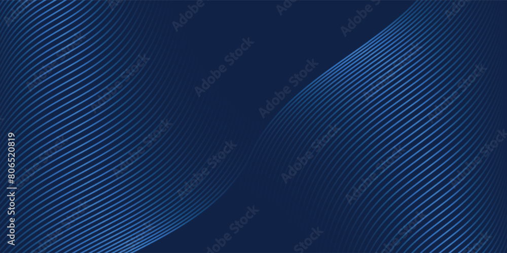 Navy blue abstract background with halftone wavy smooth pattern. Small spot light box. Curve line, cosmic galaxy space. Festive BG for social media, birthday party invitation Navy blue abstract background with halftone wavy smooth pattern. Small spot light box. Curve line, cosmic galaxy space. Festive BG for social media, birthday party invitation