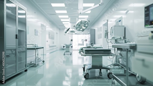 A hospital corridor in hospital.