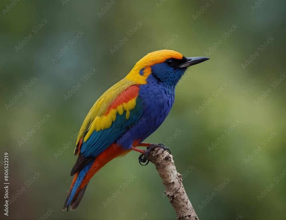 colorful beautiful bird in a natural background.