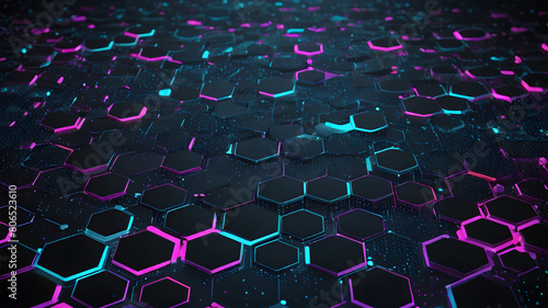 Data technology background. Abstract background. Connecting dots and lines on dark background