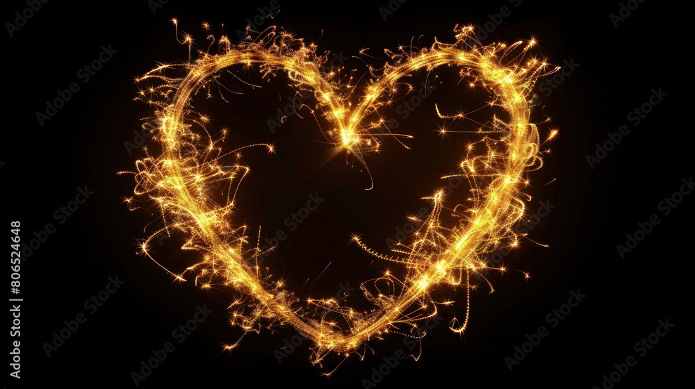 heart shaped fire