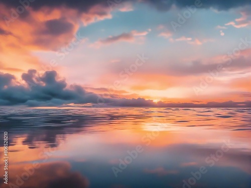 sunset over the ocean © birdmanphoto