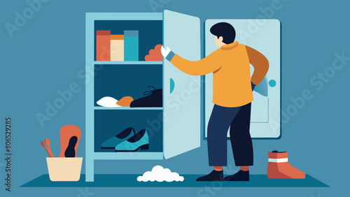 Placing my bulky snow boots and heavy wool socks in the bottom of my closet as I make space for spy sandals and flip flops..