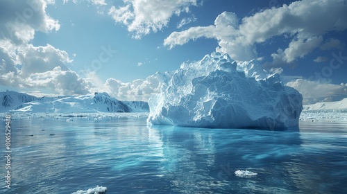 Global warming accelerates the melting of glaciers and ice sheets