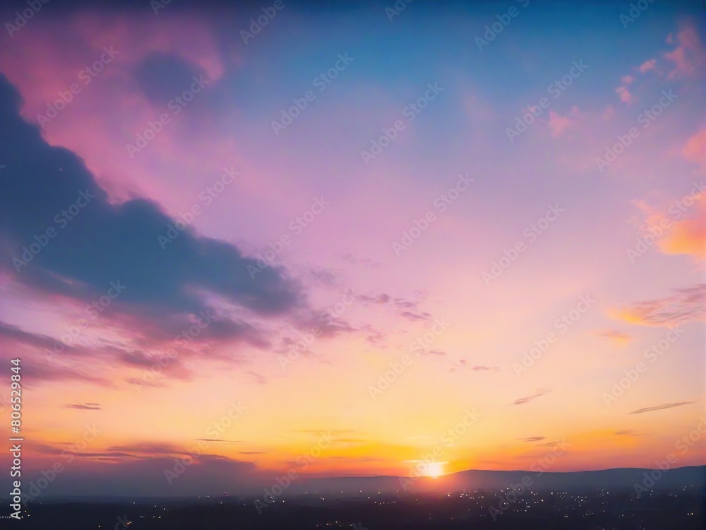 Fototapeta premium sunset in the sky