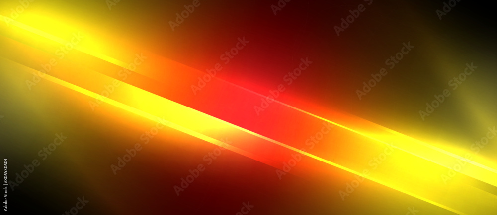 The red and amber lights resemble the colors of a sunrise sky, casting a warm afterglow on the black background like a red sky at morning The red and amber lights resemble the colors of a sunrise sky, casting a warm afterglow on the black background like a red sky at morning