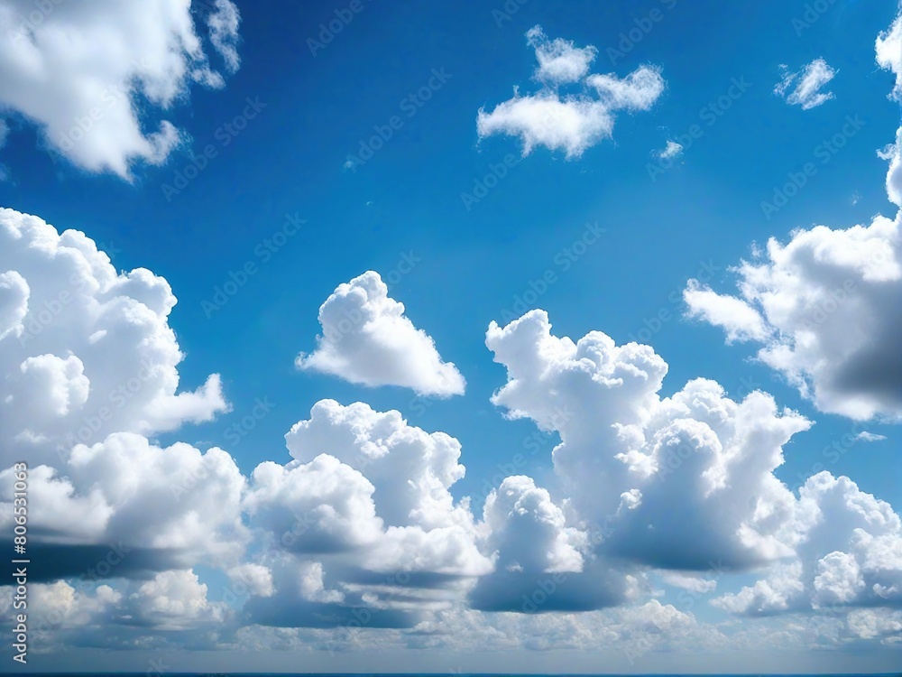 blue sky with clouds