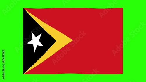 East Timor flag animation photo